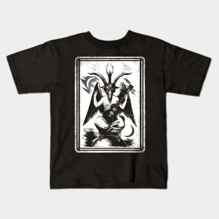 Baphomet lp guitar black Kids T-Shirt